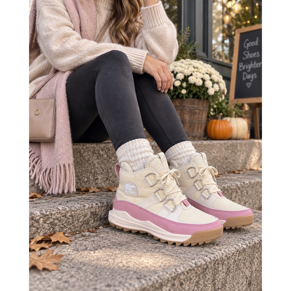 Sorel Kinetic Impact NXT Boot Sea Salt Pink Ice Waterproof NL5134-292 Womens 8